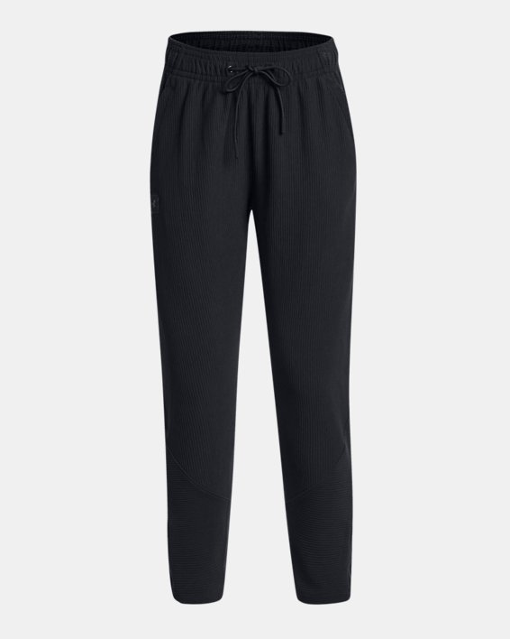 Pantalon UA Ottoman Fleece pour femme, Black, pdpMainDesktop image number 4